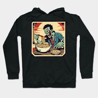 Zombie eat ramen Hoodie